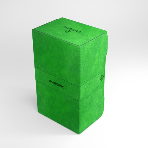 GameGenic Stronghold 200+ Convertible Deck Box (Green) i gruppen SÄLLSKAPSSPEL / Tillbehör / Förvaring hos Spelexperten (GGS20029ML)