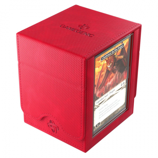 GameGenic Squire 100+ XL Convertible Deck Box - Red i gruppen SÄLLSKAPSSPEL / Tillbehör / Förvaring hos Spelexperten (GGS20215ML)