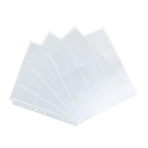 9-Pocket Side-Loading Pages - Clear (10-Pack) i gruppen SÄLLSKAPSSPEL / Tillbehör / Förvaring hos Spelexperten (GGS30014ML)