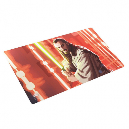 GameGenic Game Mat - Star Wars: Unlimited - Qui-Gon Jinn i gruppen SÄLLSKAPSSPEL / Tillbehör / Övriga hos Spelexperten (GGS40117ML)