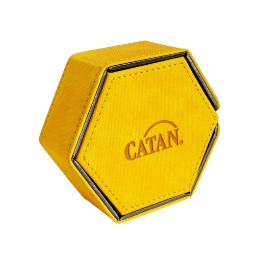 Catan: Hexatower - Premium Dice Tower Yellow i gruppen SÄLLSKAPSSPEL / Tillbehör / Tärningar & tillbehör hos Spelexperten (GGS60021ML)