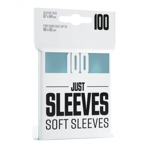 GameGenic Just Sleeves Soft Clear 66 x 93 mm i gruppen SÄLLSKAPSSPEL / Tillbehör / Sleeves hos Spelexperten (GGX10001ML)