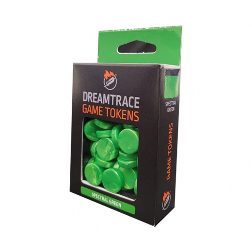 DreamTrace Game Tokens: Spectral Green i gruppen SÄLLSKAPSSPEL hos Spelexperten (GHDTTK11)