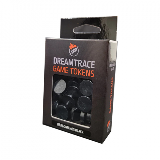 DreamTrace Game Tokens: Dragonglass Black i gruppen SÄLLSKAPSSPEL / Tillbehör / Övriga hos Spelexperten (GHDTTK14)