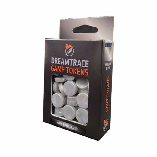 DreamTrace Game Tokens: Werebane Silver i gruppen SÄLLSKAPSSPEL / Tillbehör / Övriga hos Spelexperten (GHDTTK18)