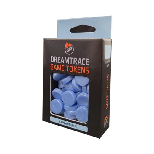 DreamTrace Game Tokens: Icewyrm Blue i gruppen SÄLLSKAPSSPEL / Tillbehör / Övriga hos Spelexperten (GHDTTK20)