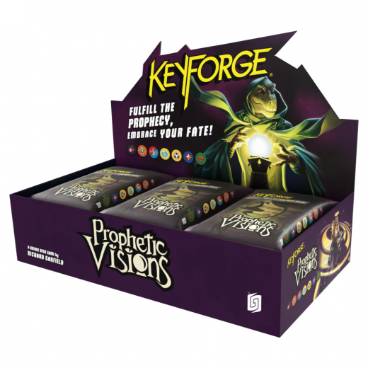 Keyforge: Prophetic Visions - Archon Deck Display i gruppen SÄLLSKAPSSPEL / Kortspel hos Spelexperten (GHGKF20d-DIS)