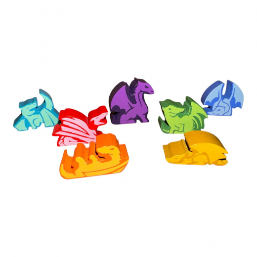 Hoard of Dragon Meeples i gruppen SÄLLSKAPSSPEL / Tillbehör / Övriga hos Spelexperten (GIR10102)