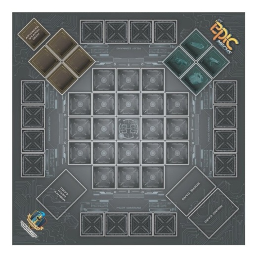 Tiny Epic Mechs - Playmat i gruppen SÄLLSKAPSSPEL / Tillbehör / Övriga hos Spelexperten (GLGTEMA01)