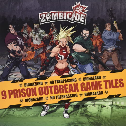 Zombicide: 9 Prison Outbreak Game Tiles (Exp.) i gruppen SÄLLSKAPSSPEL / Strategispel hos Spelexperten (GUG0021)