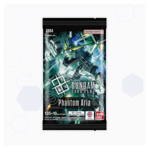 Gundam CG: Phantom Aria Booster Pack GD04 i gruppen KOMMANDE RELEASER hos Spelexperten (GUNCG04-BOS)