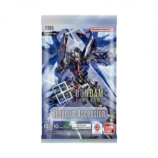 Gundam CG: Freedom Ascension Booster Pack GD05 i gruppen SÄLLSKAPSSPEL / Kortspel hos Spelexperten (GUNCG05-BOS)