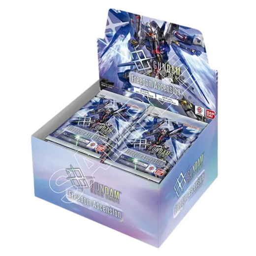 Gundam CG: Freedom Ascension Booster Display GD05 i gruppen SÄLLSKAPSSPEL / Kortspel hos Spelexperten (GUNCG05-DIS)