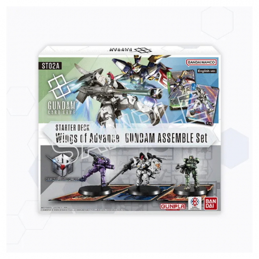 Gundam CG: Wings of Advance Assemble Starter Set ST02A i gruppen SÄLLSKAPSSPEL / Kortspel hos Spelexperten (GUNCGSTA02)