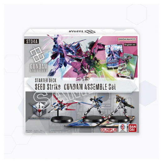 Gundam CG: SEED Strike Assemble Starter Set ST04A i gruppen SÄLLSKAPSSPEL / Kortspel hos Spelexperten (GUNCGSTA04)