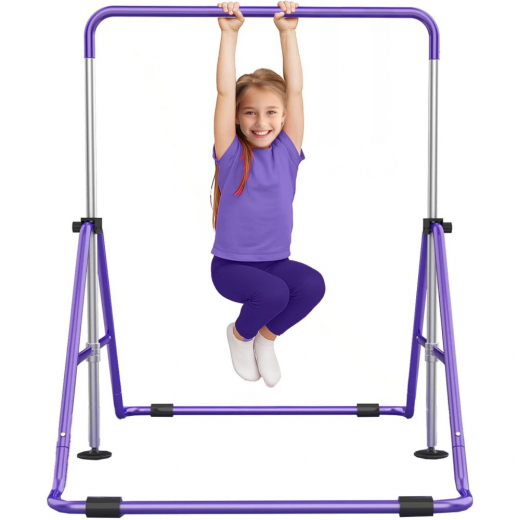 Hopfällbar Gymnastikstång För Barn, Lila i gruppen LEKSAKER / Utomhuslek hos Spelexperten (GYM-BAR-KIDS-PPL)