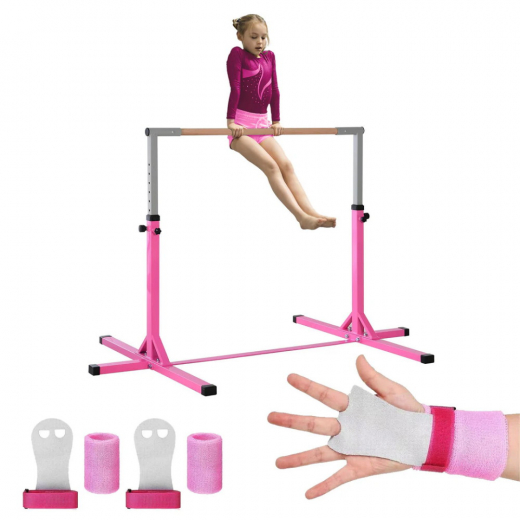 Horisontell gymnastik Stång Rosa i gruppen LEKSAKER / Utomhuslek hos Spelexperten (GYM-BAR-R)