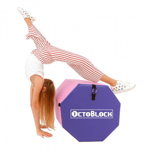 Octagon Gymnastikblock, Rosa Och Lila i gruppen LEKSAKER / Utomhuslek hos Spelexperten (GYM-OCTAGON-MAT)