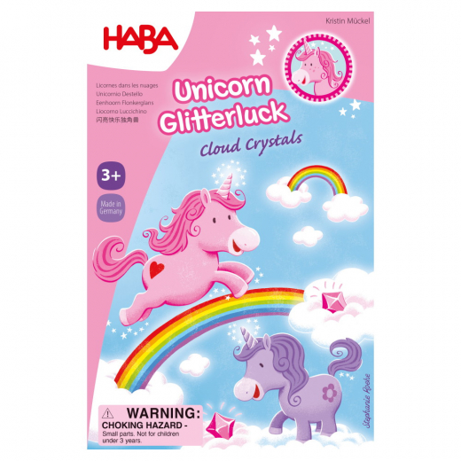 Unicorn Glitterluck - Cloud Crystals i gruppen SÄLLSKAPSSPEL / Barnspel hos Spelexperten (HABA056)