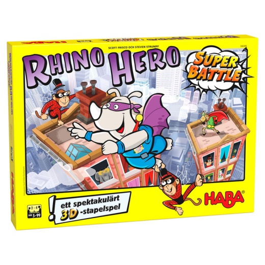 Rhino Hero: Super Battle (Swe) i gruppen SÄLLSKAPSSPEL / Familjespel hos Spelexperten (HABA5692)