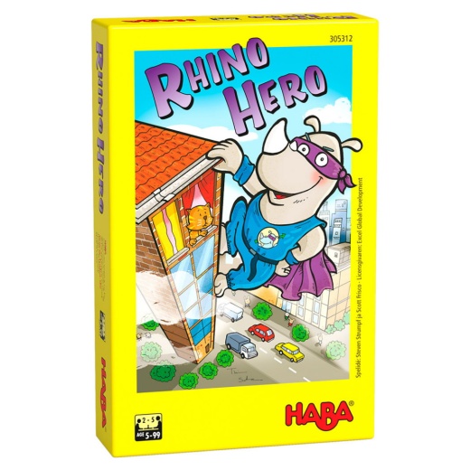 Rhino Hero (Swe) i gruppen SÄLLSKAPSSPEL / Familjespel hos Spelexperten (HABA_RHINO)