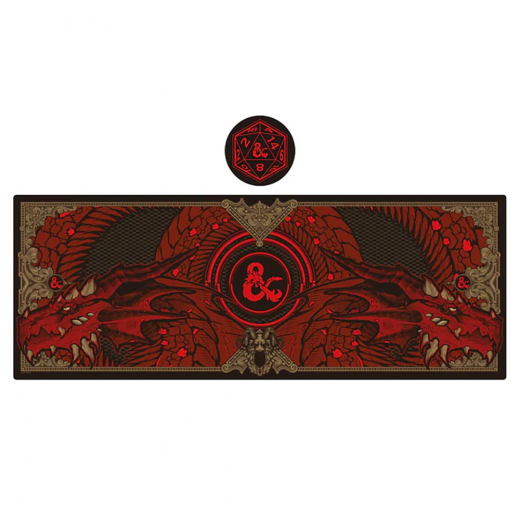 Dungeons & Dragons Desk Pad & Coaster Set i gruppen LEKSAKER / Samlarprylar / Dungeons & Dragons Samlarprylar hos Spelexperten (HAS-DUN23)
