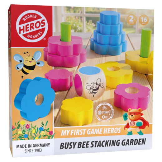 My First Game Heros Busy Bee Stacking Garden i gruppen Nyheter hos Spelexperten (HE0034)