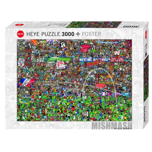 Heye Pussel: Football History 3000 Bitar i gruppen PUSSEL / 2000 bitar > hos Spelexperten (HE29205)