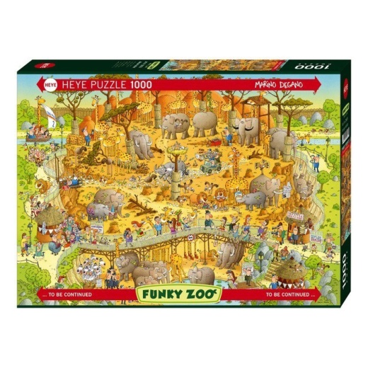 Heye Pussel: Funky Zoo - African Habitat 1000 Bitar i gruppen PUSSEL / 1000 bitar hos Spelexperten (HE29639)