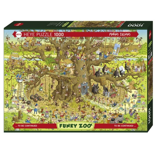 Heye Pussel: Monkey Habitat 1000 Bitar i gruppen PUSSEL / 1000 bitar hos Spelexperten (HE29833)