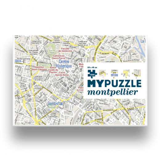 MyPuzzle: Montpellier 1000 bitar i gruppen PUSSEL / 1000 bitar hos Spelexperten (HQ28)