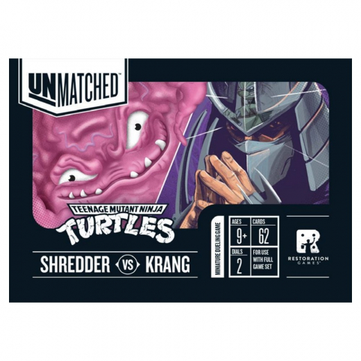 Unmatched Adventures: Teenage Mutant Ninja Turtles -  Shredder vs Krang (Exp.) i gruppen SÄLLSKAPSSPEL / Spelserier / Unmatched hos Spelexperten (IEL0517)