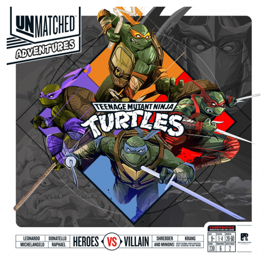 Unmatched Adventures: Teenage Mutant Ninja Turtles i gruppen SÄLLSKAPSSPEL / Spelserier / Unmatched hos Spelexperten (IEL0518)