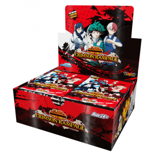 My Hero Academia CCG: Crimson Rampage Booster Display i gruppen SÄLLSKAPSSPEL / Kortspel hos Spelexperten (JASMHA02B-DIS)