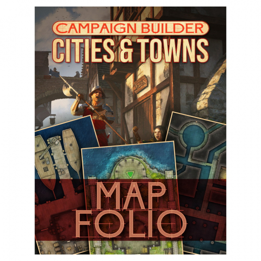 Campaign Builder: Cities & Towns Map Folio i gruppen SÄLLSKAPSSPEL / Rollspel / Dungeons & Dragons hos Spelexperten (KOB9481)