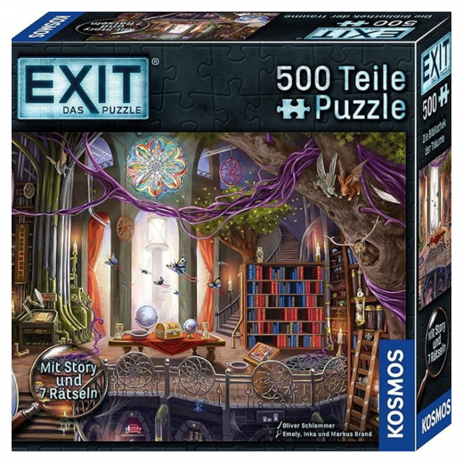 Exit: Puzzle -  Library of Dreams 500 Bitar i gruppen SÄLLSKAPSSPEL / Escape Room / Escape Room pussel hos Spelexperten (KOS1250)