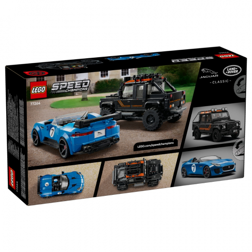 LEGO Speed Champions - Jaguar Project 7 och Land Rover Defender i gruppen LEKSAKER / LEGO / LEGO Speed Champions hos Spelexperten (L-77264)