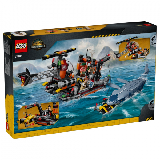LEGO Jurassic World - Dinosaurieattack med båt och mosasaurus i gruppen LEKSAKER / LEGO / LEGO Jurassic World hos Spelexperten (L-77983)