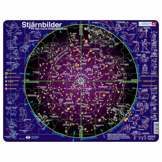 Larsen Rampussel Stjärnbilder 70 Bitar i gruppen PUSSEL / Barnpussel hos Spelexperten (LA-SS2SE)