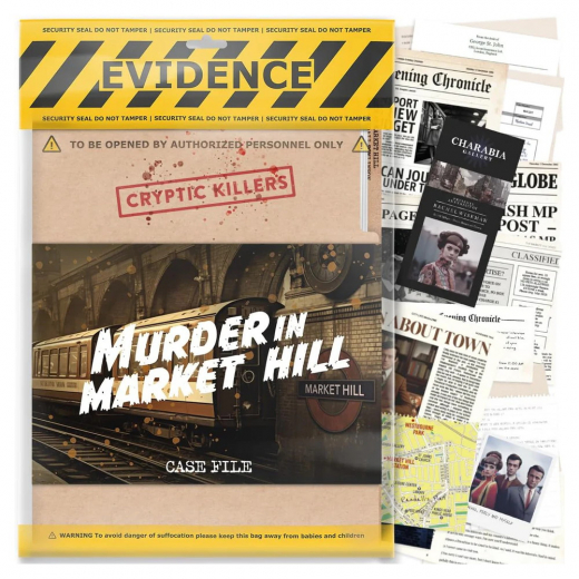 Cryptic Killers: Murder in Market Hill i gruppen SÄLLSKAPSSPEL / Escape Room / Mordgåtor & utredningar hos Spelexperten (LBL1009)