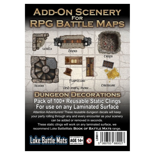 Add-On Scenery for RPG Maps - Dungeon Decorations (Exp.) i gruppen SÄLLSKAPSSPEL / Rollspel hos Spelexperten (LBM011)