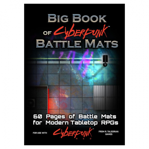 Big Book of Cyberpunk RED Battle Mats i gruppen SÄLLSKAPSSPEL / Tillbehör / Övriga hos Spelexperten (LBM012)