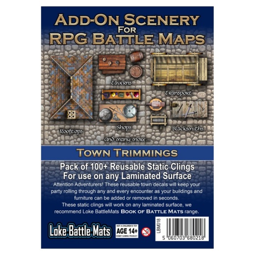 Add-On Scenery for RPG Maps - Town Trimmings (Exp.) i gruppen SÄLLSKAPSSPEL / Rollspel hos Spelexperten (LBM018)