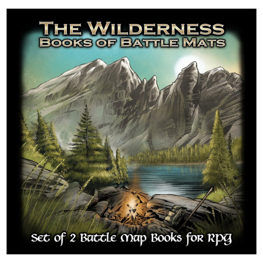 Books of Battle Mats - The Wilderness i gruppen SÄLLSKAPSSPEL / Tillbehör / Övriga hos Spelexperten (LBM023)