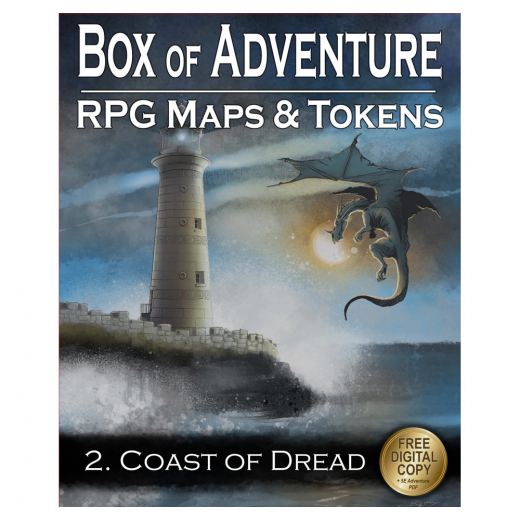 Box of Adventure: RPG Maps & Tokens 2 - Coast of Dread i gruppen SÄLLSKAPSSPEL / Tillbehör hos Spelexperten (LBM031)
