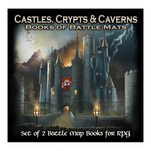 Books of Battle Mats - Castles, Crypts & Caverns i gruppen SÄLLSKAPSSPEL / Rollspel hos Spelexperten (LBM032)