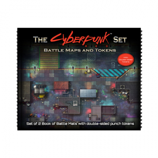 The Cyberpunk Set - Battle Maps and Tokens i gruppen SÄLLSKAPSSPEL / Rollspel / Cyberpunk Red RPG hos Spelexperten (LBM062)