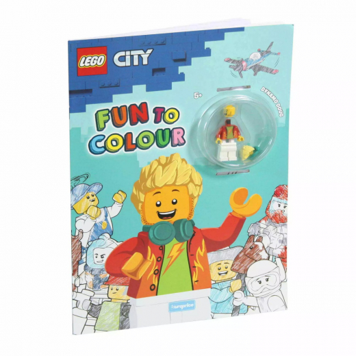 LEGO Fun to Colour - City Dynamo Doug i gruppen LEKSAKER / Skapa & måla / Skriva och Rita / Målarböcker hos Spelexperten (LI-LG5467-B)