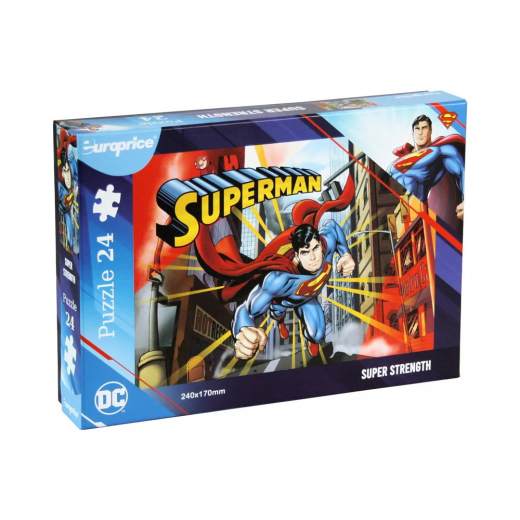 Pussel: Superman Super Strength 24 Bitar i gruppen PUSSEL / Barnpussel hos Spelexperten (LI-SM2053)