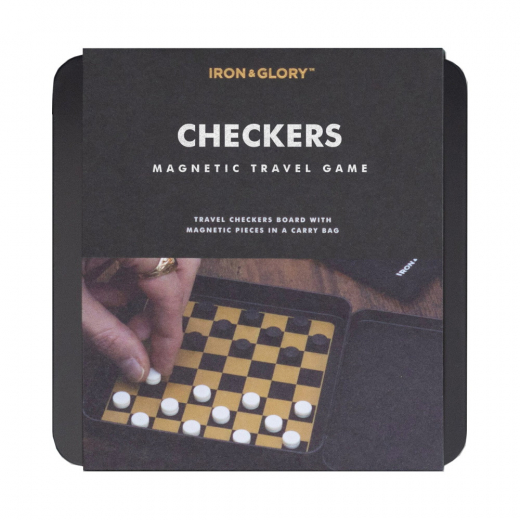 Game On Magnetic Travel Checkers i gruppen SÄLLSKAPSSPEL / Resespel hos Spelexperten (LKIAGGOC)